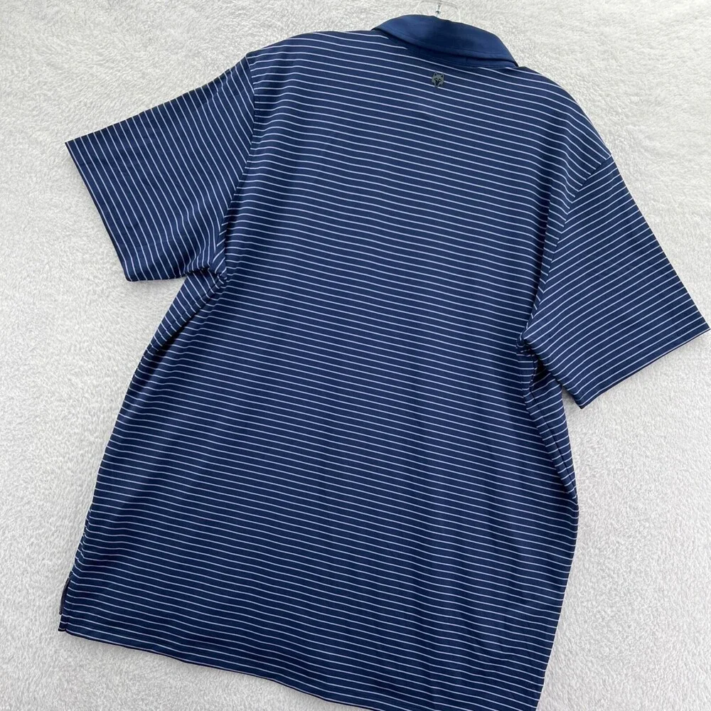 Greyson Polo Shirt Mens XL Relaxed Blue Golf Purple Striped Collared Top *C21* - Picture 11 of 15